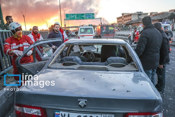 محله فکوری تهران بعد از حملات هوایی دشمن (۱۲ اسفند ۱۴۰۴)