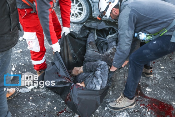 محله فکوری تهران بعد از حملات هوایی دشمن (۱۲ اسفند ۱۴۰۴)