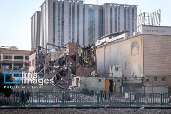 محله فکوری تهران بعد از حملات هوایی دشمن (۱۲ اسفند ۱۴۰۴)