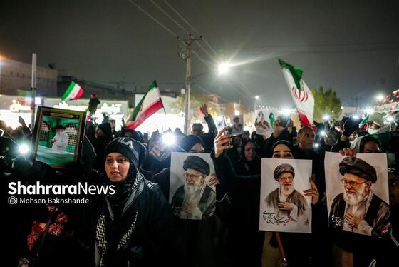 گزارش تصویری | مشهد ایستاده در کنار مدافعان وطن -۲