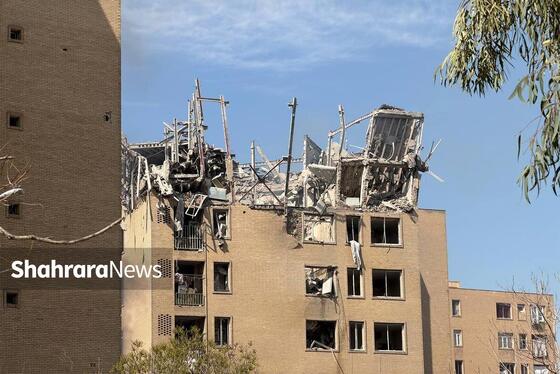 گزارش تصویری | بمباران یک منطقه مسکونی دیگر در تهران