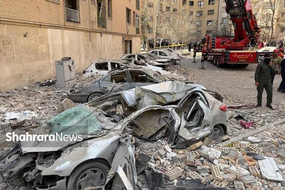 گزارش تصویری | بمباران یک منطقه مسکونی دیگر در تهران