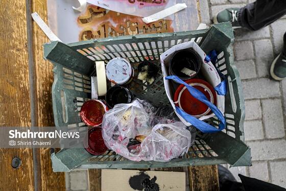 گزارش تصویری | فعالیت هنری دانشجویان و بانوان در سوگ رهبر شهید انقلاب