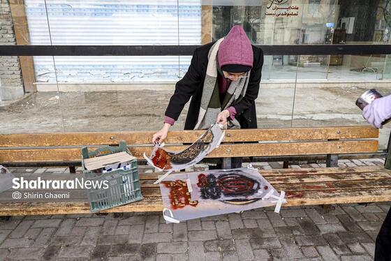 گزارش تصویری | فعالیت هنری دانشجویان و بانوان در سوگ رهبر شهید انقلاب