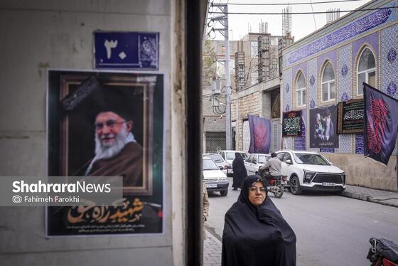 گزارش تصویری | نقش تصویر رهبر شهید انقلاب در کوچه‌های شهر