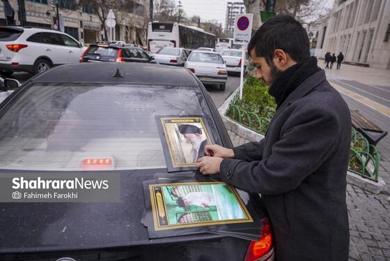 گزارش تصویری | نقش تصویر رهبر شهید انقلاب در کوچه‌های شهر