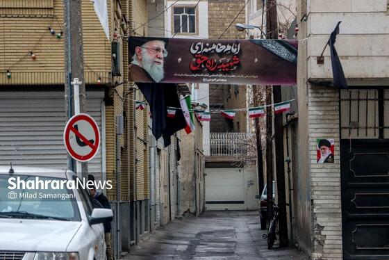 گزارش تصویری | نقش تصویر رهبر شهید انقلاب در کوچه‌های شهر