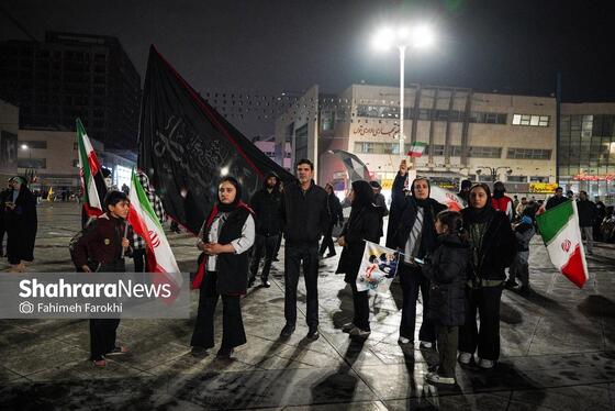 گزارش تصویری | حضور پرشور مردم مشهد در اجتماع خودجوش خونخواهی امام شهید امت ۳