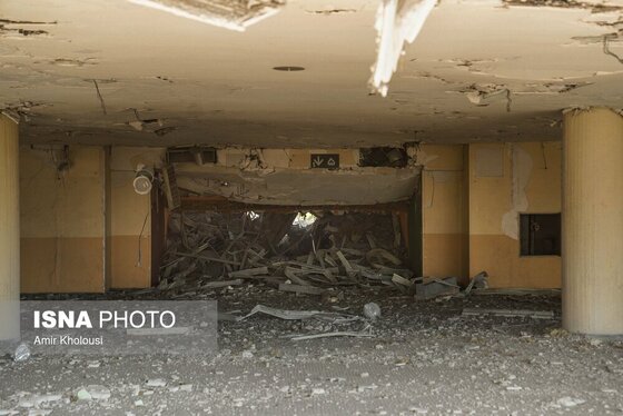 گزارش تصویری | تجاوز هوایی آمریکا و رژیم صهیونیستی به ورزشگاه ۱۲هزار نفری آزادی