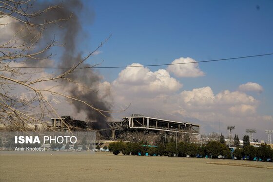 گزارش تصویری | تجاوز هوایی آمریکا و رژیم صهیونیستی به ورزشگاه ۱۲هزار نفری آزادی