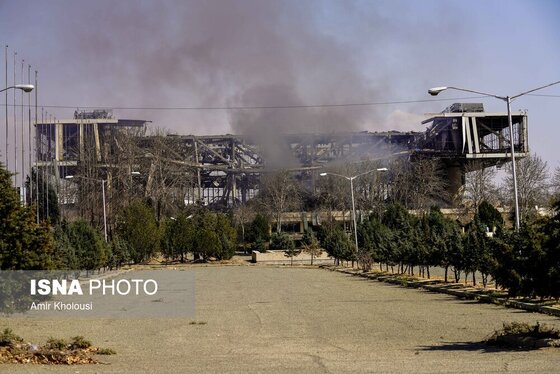 گزارش تصویری | تجاوز هوایی آمریکا و رژیم صهیونیستی به ورزشگاه ۱۲هزار نفری آزادی