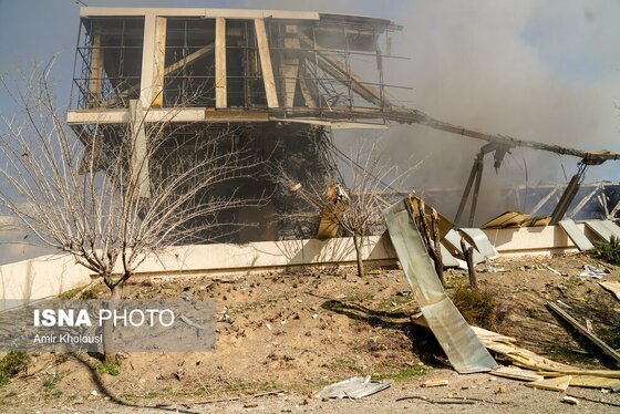 گزارش تصویری | تجاوز هوایی آمریکا و رژیم صهیونیستی به ورزشگاه ۱۲هزار نفری آزادی