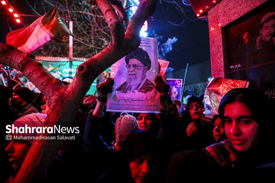 گزارش تصویری | اجتماع مردم مشهد در خونخواهی قائد امت در خیابان هاشمیه