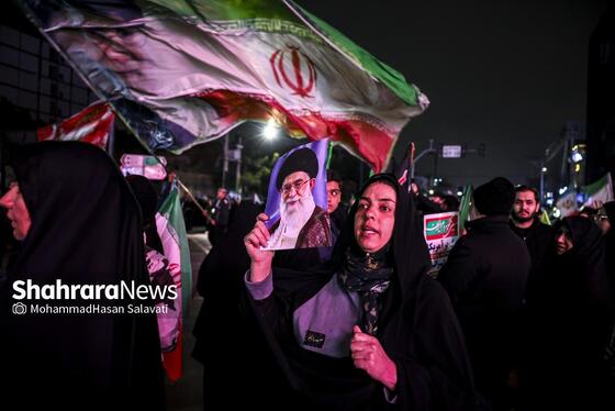 گزارش تصویری | اجتماع مردم مشهد در خونخواهی قائد امت در خیابان هاشمیه