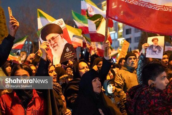 گزارش تصویری | حضور پرشور مردم مشهد در اجتماع خودجوش خونخواهی امام شهید امت در بلوار الهیه و میدان ولیعصر