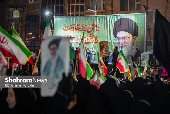گزارش تصویری | خونخواهی رهبر شهید در میدان فجر مشهد