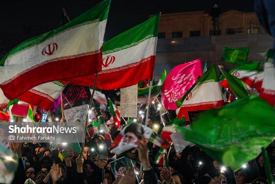 گزارش تصویری | خونخواهی رهبر شهید در میدان فجر مشهد