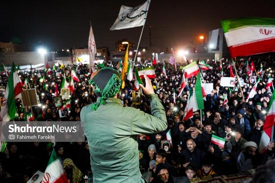 گزارش تصویری | خونخواهی رهبر شهید در میدان فجر مشهد
