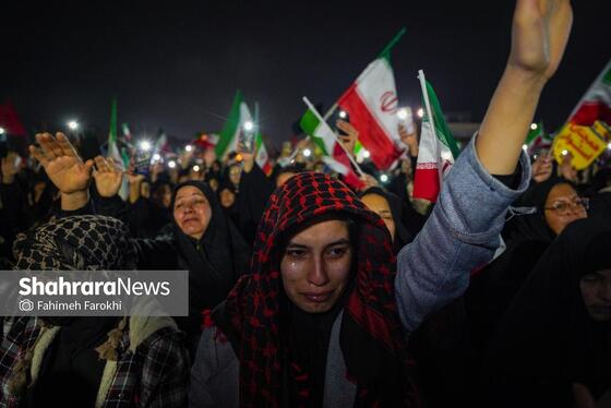 گزارش تصویری | خونخواهی رهبر شهید در میدان فجر مشهد