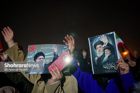 گزارش تصویری | خونخواهی رهبر شهید در میدان فجر مشهد
