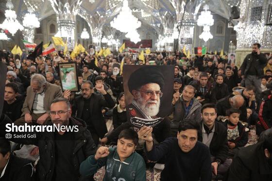 گزارش تصویری | اجتماع مهاجران افغانستانی ساکن مشهد در سوگ قائد امت