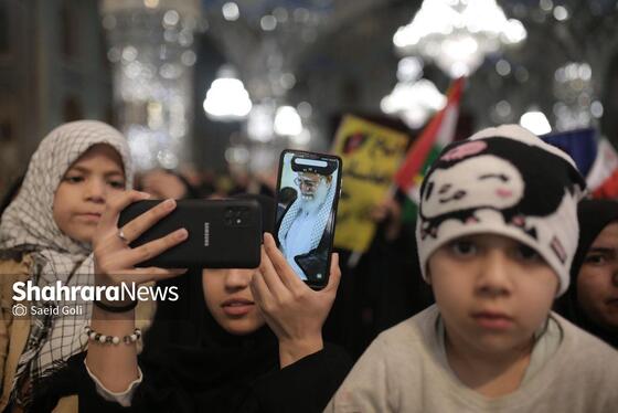 گزارش تصویری | اجتماع مهاجران افغانستانی ساکن مشهد در سوگ قائد امت