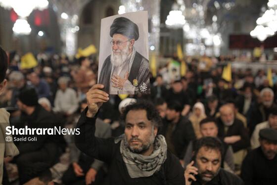 گزارش تصویری | اجتماع مهاجران افغانستانی ساکن مشهد در سوگ قائد امت