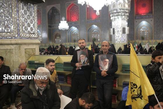 گزارش تصویری | اجتماع مهاجران افغانستانی ساکن مشهد در سوگ قائد امت