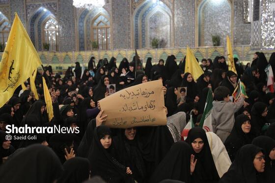 گزارش تصویری | اجتماع مهاجران افغانستانی ساکن مشهد در سوگ قائد امت