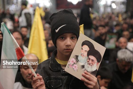 گزارش تصویری | اجتماع مهاجران افغانستانی ساکن مشهد در سوگ قائد امت