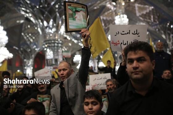 گزارش تصویری | اجتماع مهاجران افغانستانی ساکن مشهد در سوگ قائد امت