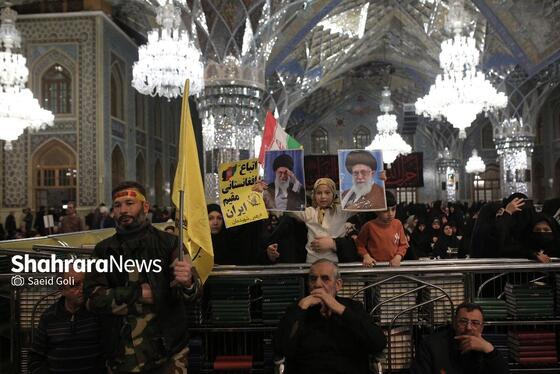 گزارش تصویری | اجتماع مهاجران افغانستانی ساکن مشهد در سوگ قائد امت