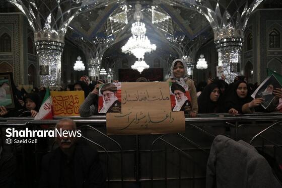 گزارش تصویری | اجتماع مهاجران افغانستانی ساکن مشهد در سوگ قائد امت