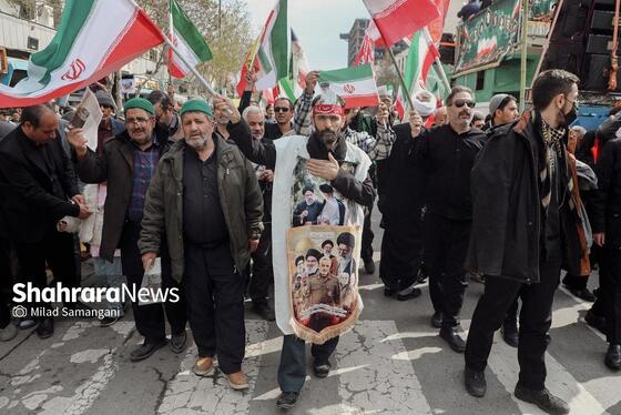 گزارش تصویری | خروش انقلابی نمازگزاران جمعه مشهد در محکومیت جنایات رژیم صهیونیستی و آمریکا