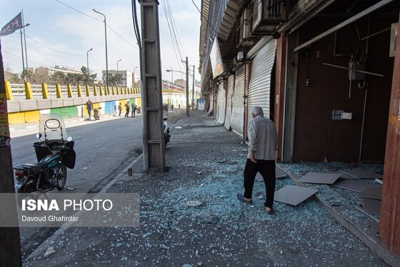 گزارش تصویری | خسارات ناشی از تجاوز هوایی آمریکا و رژیم صهیونیستی به ایران - تهران (۱۵ اسفند ۱۴۰۴)