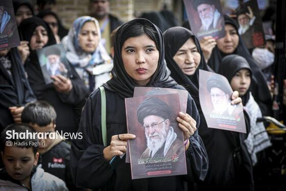 گزارش تصویری | اجتماع مهاجران افغانستانی در سوگ امام امت در محله گلشهر مشهد