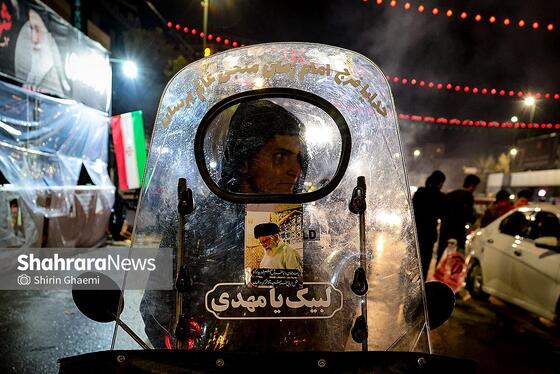 گزارش تصویری | رژه خودرویی مردم مشهد در ششمین شب از حضور پرشور در خیابان‌ها (۱)