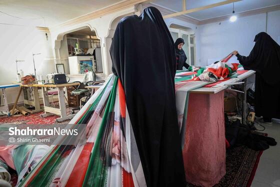 گزارش تصویری | پرچم میهن، برای ایستادگی ایران