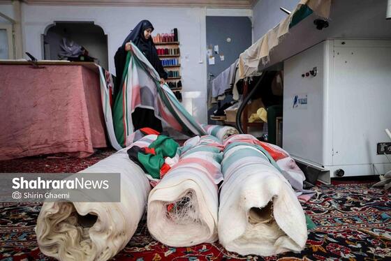 گزارش تصویری | پرچم میهن، برای ایستادگی ایران