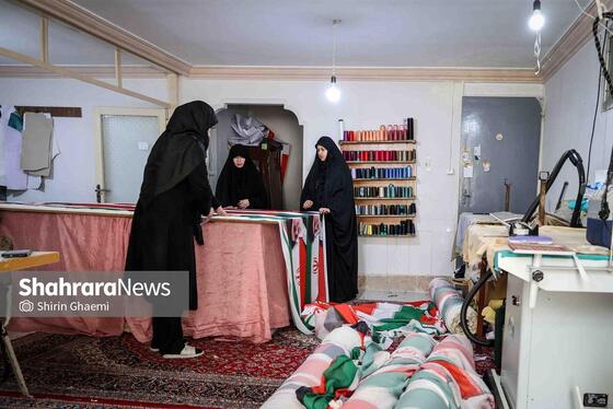 گزارش تصویری | پرچم میهن، برای ایستادگی ایران