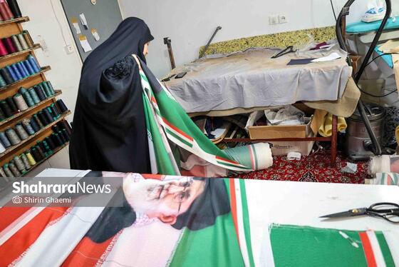 گزارش تصویری | پرچم میهن، برای ایستادگی ایران