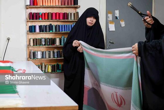گزارش تصویری | پرچم میهن، برای ایستادگی ایران