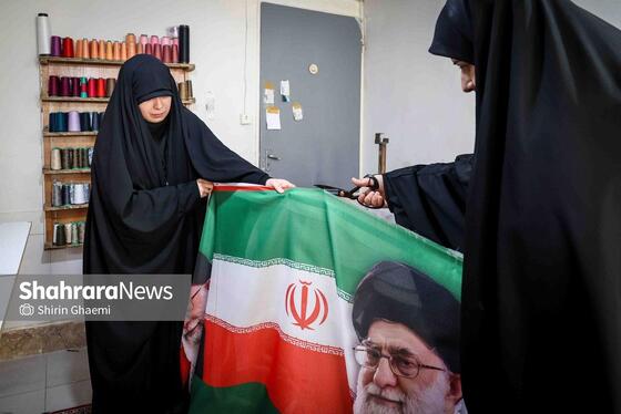 گزارش تصویری | پرچم میهن، برای ایستادگی ایران