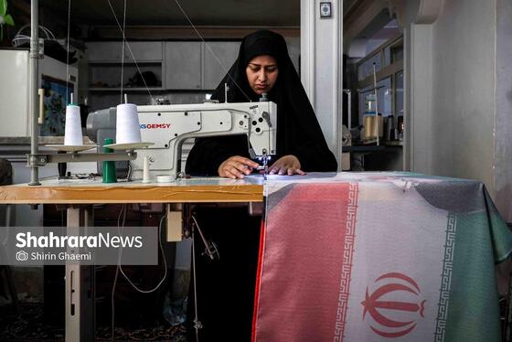 گزارش تصویری | پرچم میهن، برای ایستادگی ایران