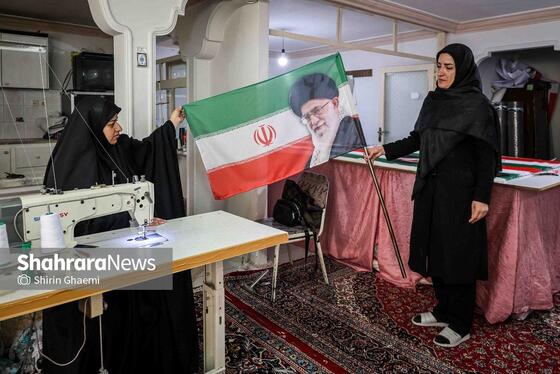 گزارش تصویری | پرچم میهن، برای ایستادگی ایران