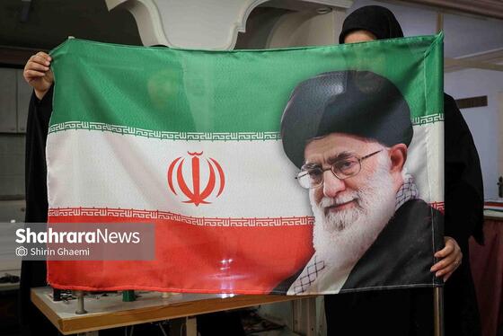 گزارش تصویری | پرچم میهن، برای ایستادگی ایران