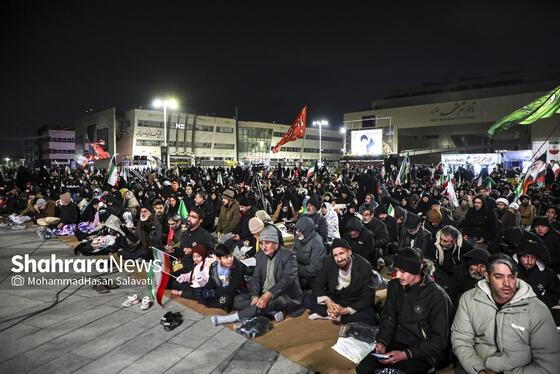 گزارش تصویری | مراسم احیای شب نوزدهم رمضان ۱۴۰۴ در خیابان‌های مشهد