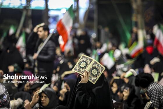 گزارش تصویری | مراسم احیای شب نوزدهم رمضان ۱۴۰۴ در خیابان‌های مشهد