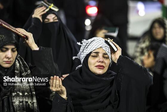 گزارش تصویری | مراسم احیای شب نوزدهم رمضان ۱۴۰۴ در خیابان‌های مشهد