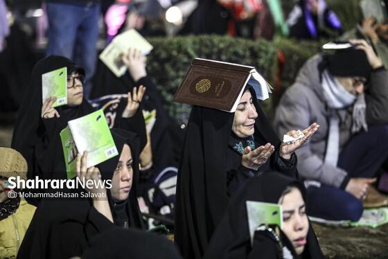 گزارش تصویری | مراسم احیای شب نوزدهم رمضان ۱۴۰۴ در خیابان‌های مشهد